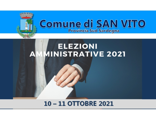 Elezioni Amministrative Comunali del 10 e 11 ottobre 2021 -  Candidati Sindaco e Liste candidati consiglieri